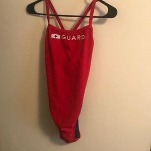 One piece lifeguard swimsuit